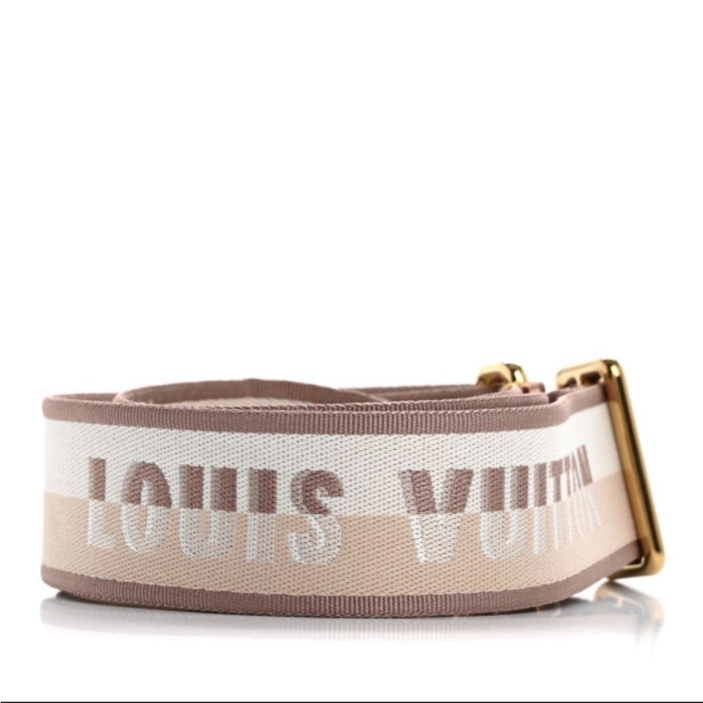 Louis Vuitton Jacquard Speedy Bandouliere 20 Shoulder Strap Beige